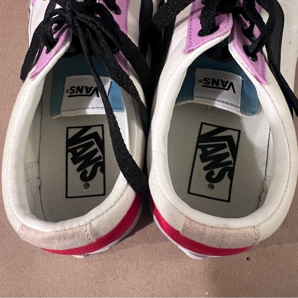 Vans Old Skool Womens Low Top Lace up Skate Sneaker Shoes Multi-Color Sz US 8.5 - Picture 7 of 10
